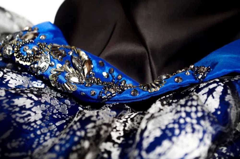 Chaozhou made V neckline long skirt party formal prom dress evening