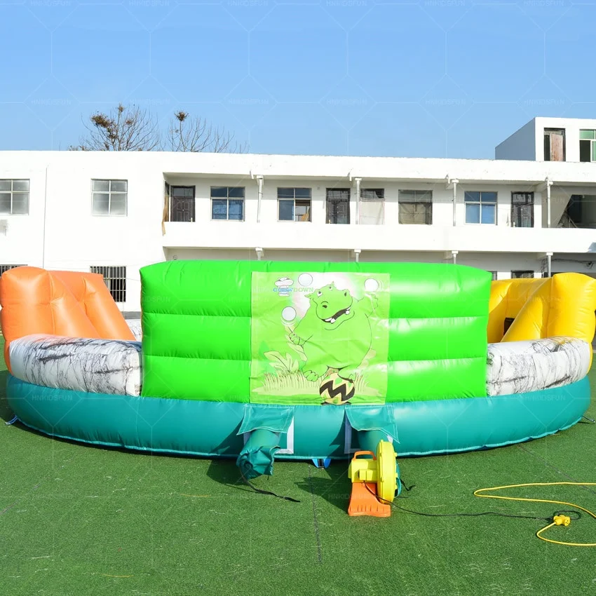 Factory price interactive sport game inflatable hippo chow down inflatable hungry hippo inflatable