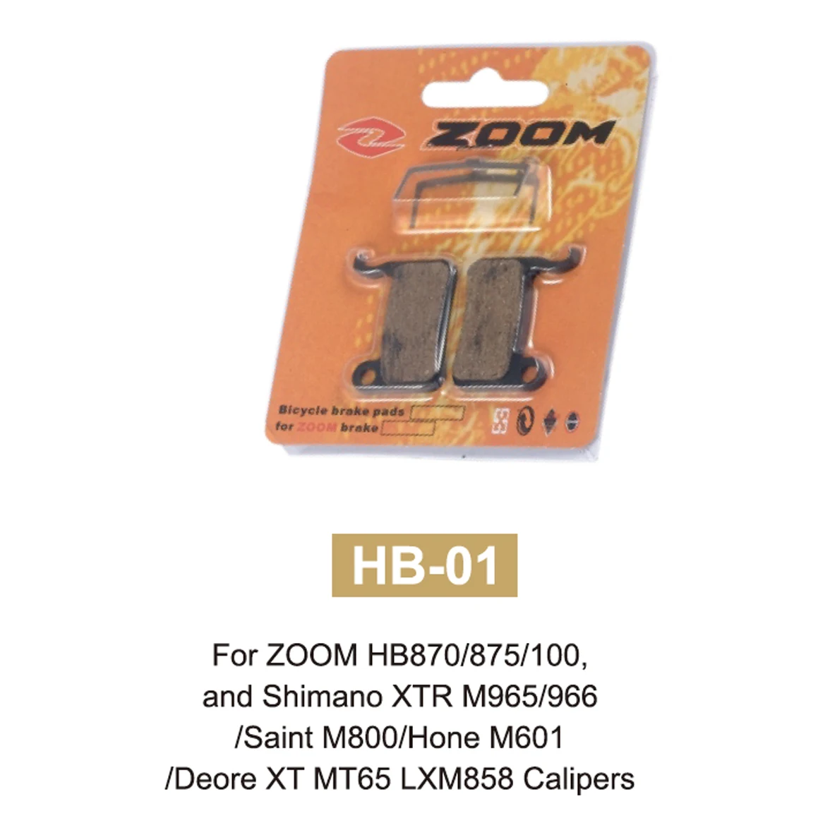Hot Sale ZOOM Electric MTB Mountain Bike Disc Brake A01S HB870/875 Hydraulic Bicycle Brake Pads ZOOM