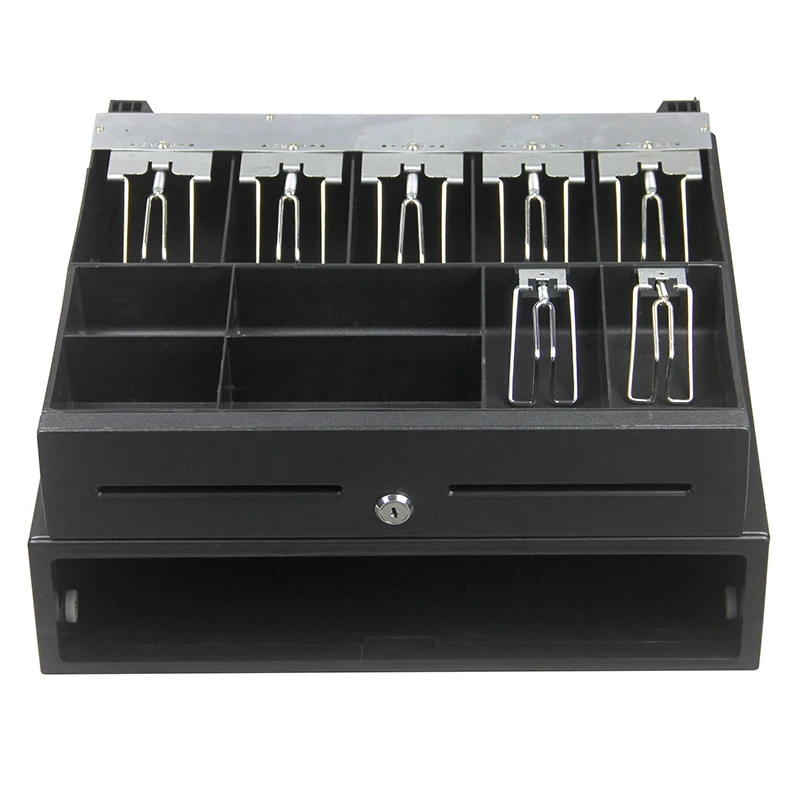 410mm 7 Bill 4 Coin POS Cash Register Drawer Money Tray Coin Box Metal Locking Cash Box