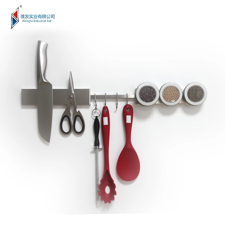 Stretchable Strong Magnet 16 inch  Stainless Steel magnetic knife rack magnetic holder for knives