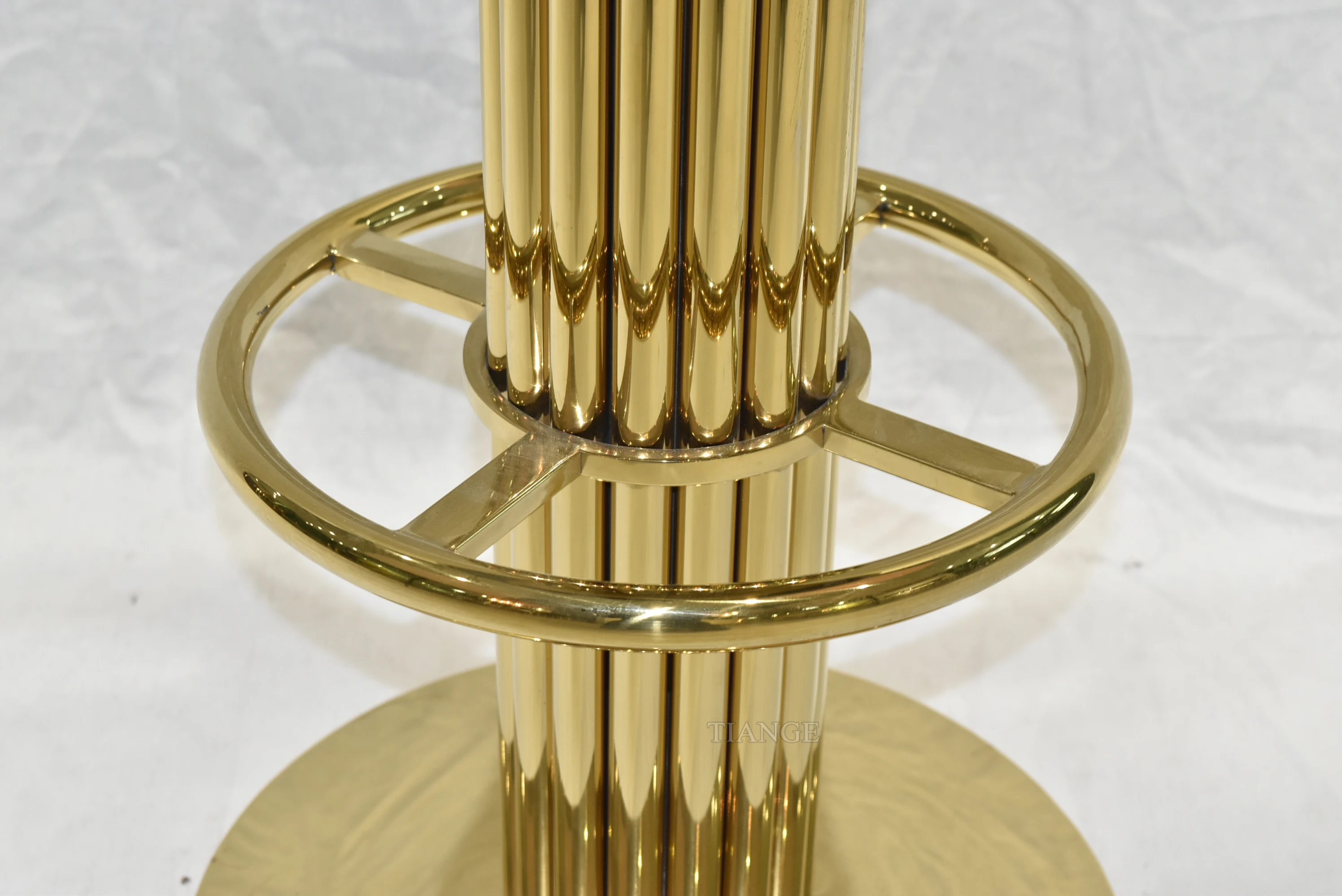 Creative home high chair hotel bar back custom chair Factory direct supply light luxury stainless Gold Metal steel bar chair