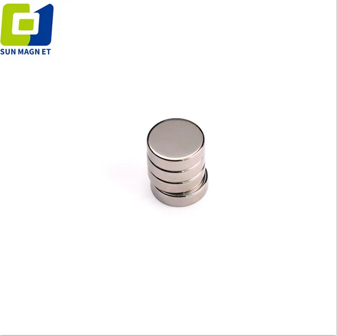 12mmx2.5mm Permanent Sintered Disc Magnet Neodymium N35 N48