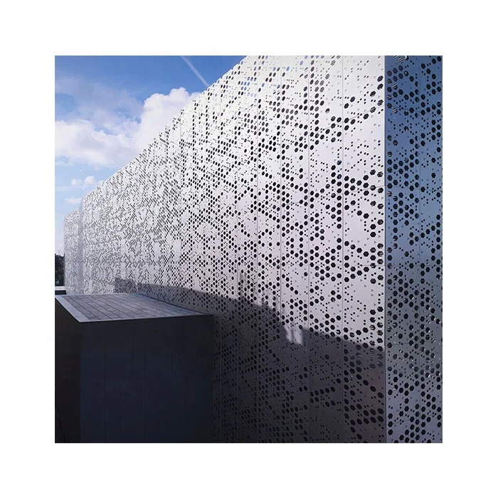 Oem Customized Outdoor Decor Wallmaterials Aluminum Perforated Wall Cladding Panels Outdoor Factory Price