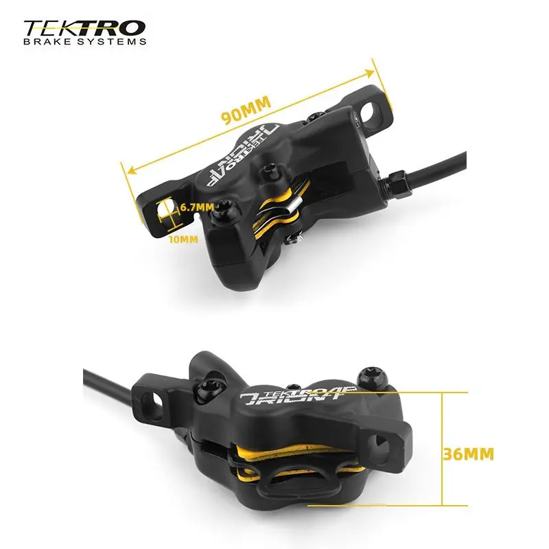 E-bike Hydraulic Disc Brake TEKTRO Good Performanbce Forged Aluminum Disc Brake HD-M745 For 1 Set Without Rotor