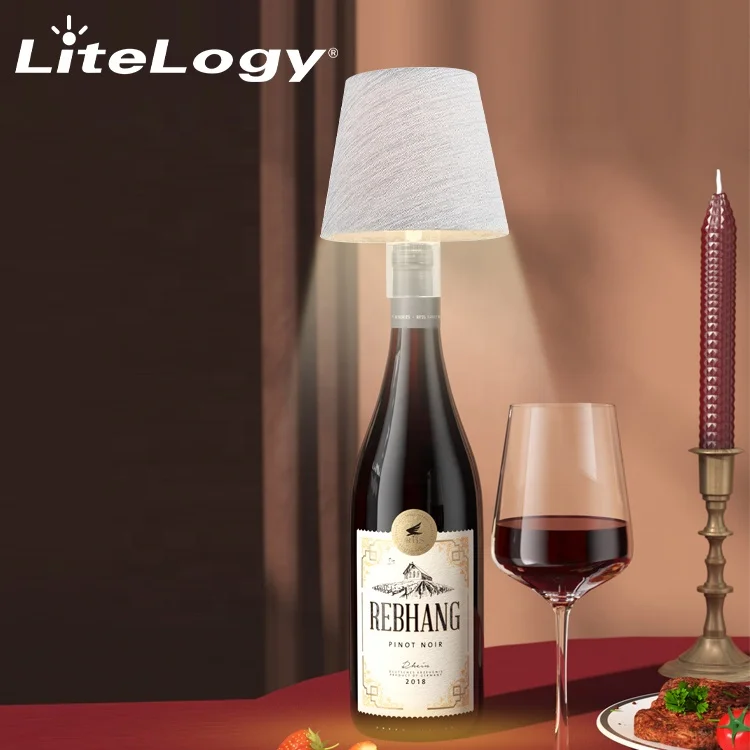 Professional Manufacturer Battery Operated Rechargeable Cordless Restaurant Bar Led Wine Bottle Table Lamp Akku Design