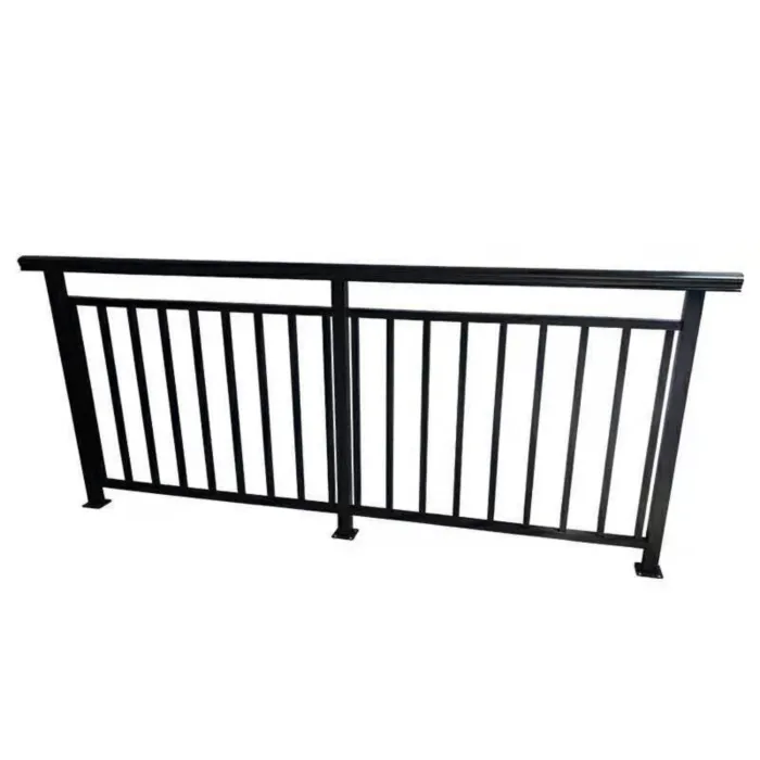 Balcony railing with square step pipe,wholesale aluminum step railing,High quality outdoor railing for steps suppliers