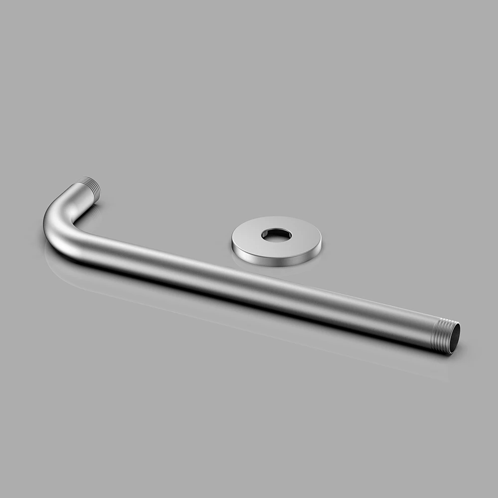 Stainless Steel Wall Mounted Shower Head Arm Flexible Shower Head Pipe Extension Arm