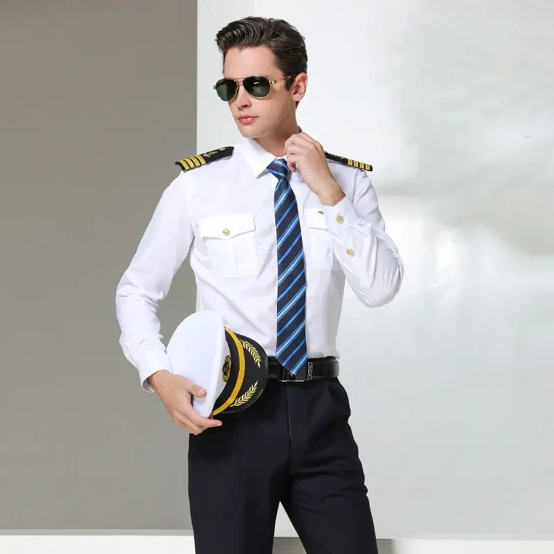 Global Hot-selling Aviation Uniform Airline pilot Uniform pilot Shirt