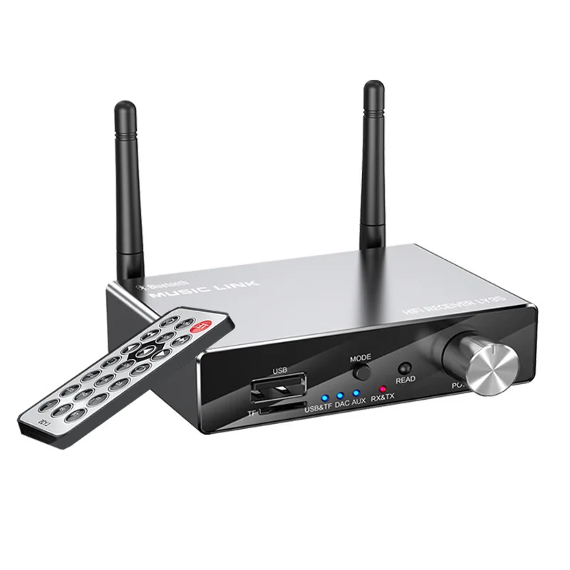 Fiber coaxial Bluetooth transceiver HIFI audio AUX receiver 3.5 adapter digital to analog converter