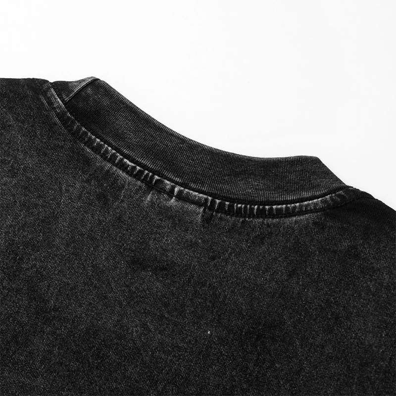 Wholesales Stone Washed T Shirts Acid Wash Cotton Unisex  Tshirt Oversized Tee Shirts Blank  Men Tshirt