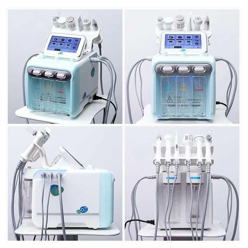 Lowest Cost 7 In 1  Hydra Oxygen Aqua Peel Hydrodermabrasion Oxygen Jet 6 In 1 Green Generation 2 H2O2 Hydro Facial Machine