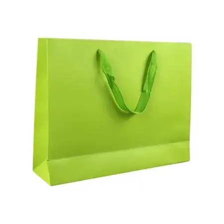 Custom Design Ribbon Handle Luxury Papier Jewelry Cosmetic Gift Clothing Shopping Packaging 250 Gsm Art Paper Bag