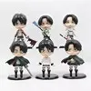 HY2 6 models of the 2nd generation attack on the giant figure Mikasa Levi Captain Allen toy model gashapon doll ornaments