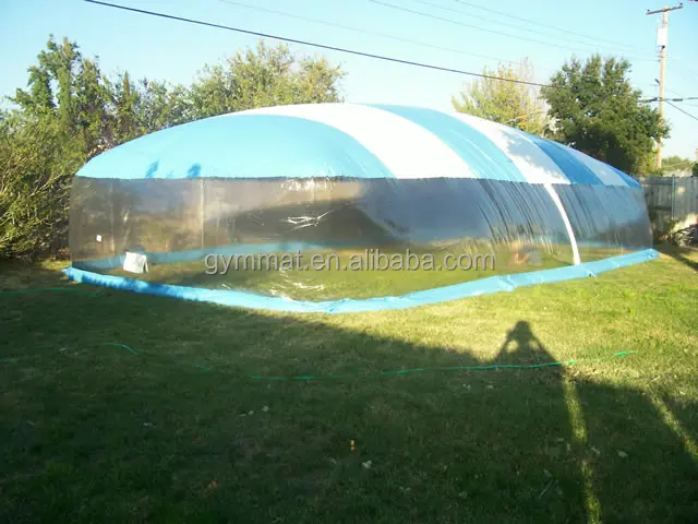 Хит продаж надувная Крышка для бассейна прозрачная крышка надувного с воздушными пузырями прямоугольная из ПВХ использования на открытом воздухе