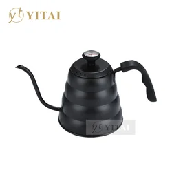 Coffee Kettle 1.2L 1L Stainless Steel Pour Over Coffee Pot Kettle Drip Kettle with Thermometer For Home Office Cafetera