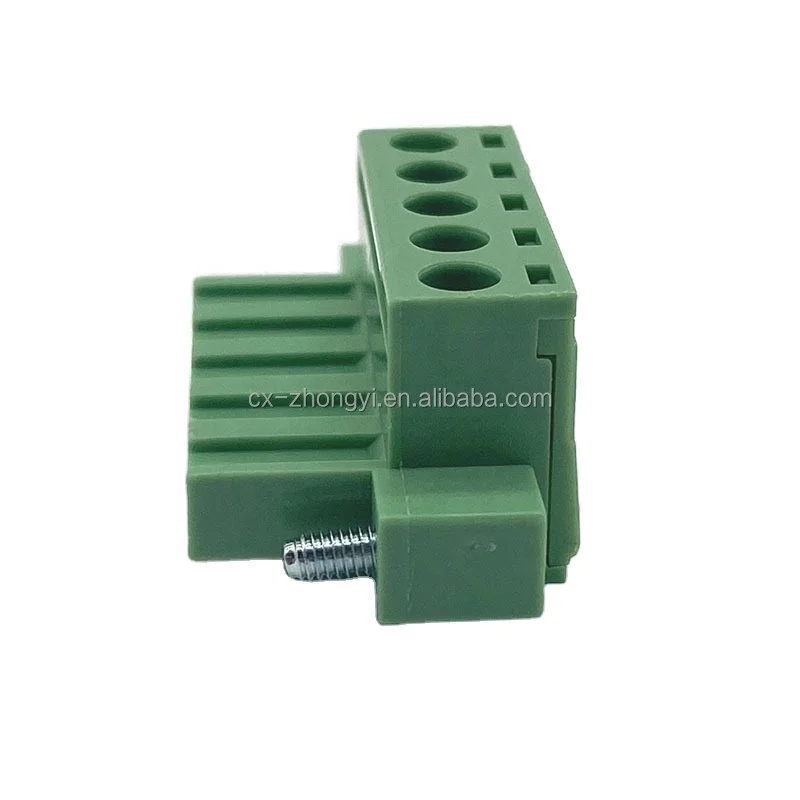 Screw Terminal Block 6 Poles HQ2EDGKM-7.5/7.62 mm Pitch Plug-in Terminal Block