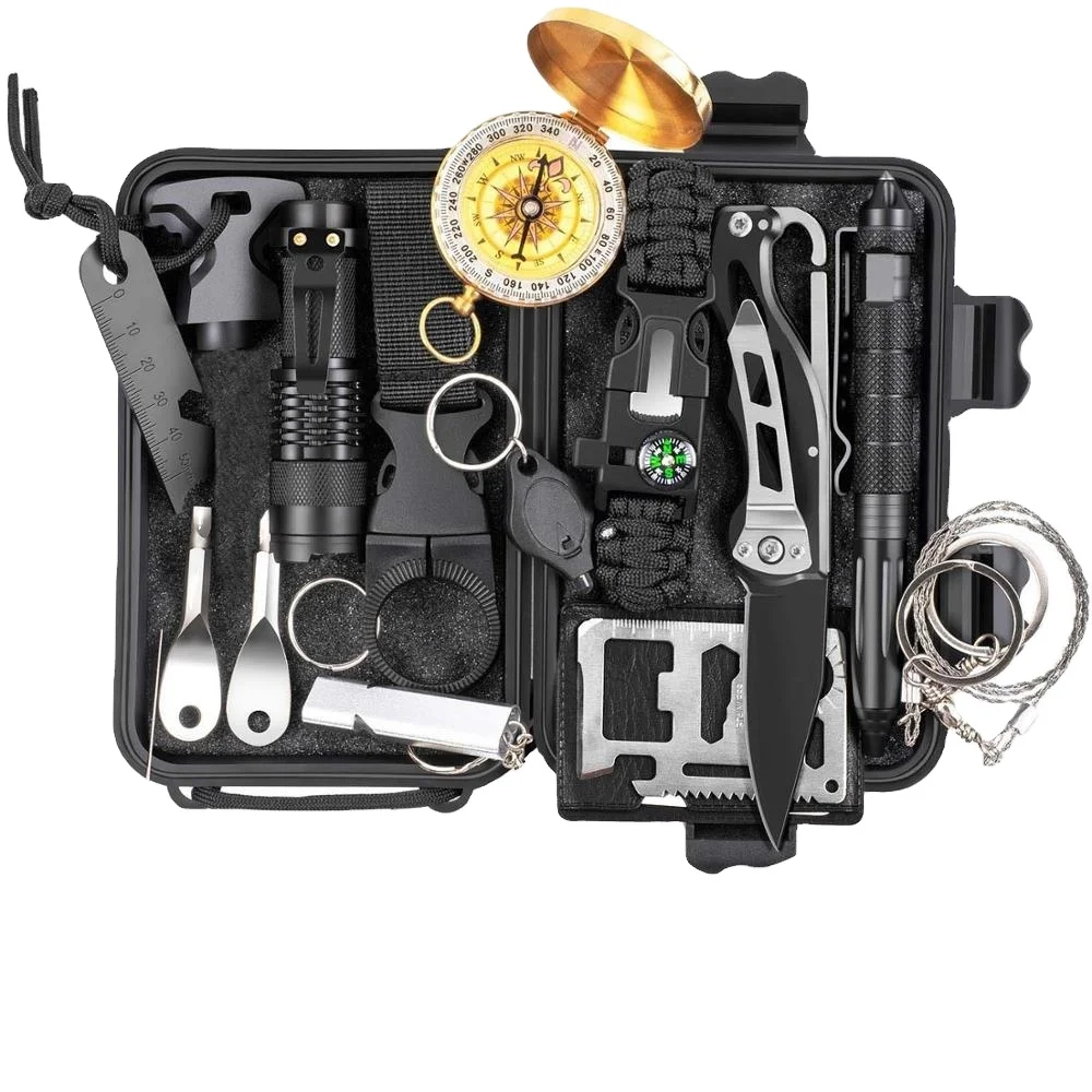 OEM Professional Outdoor Hiking Camping SOS First Aid Gear Bag Emergency Survival Kit