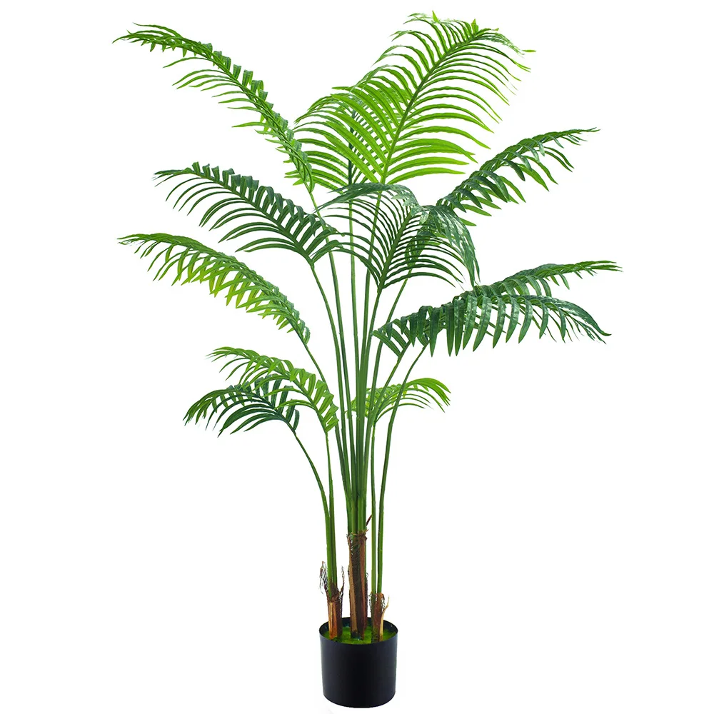 China artificial plants factory make high simulation palm tree olive tree artificial monstera plants bonsai tree