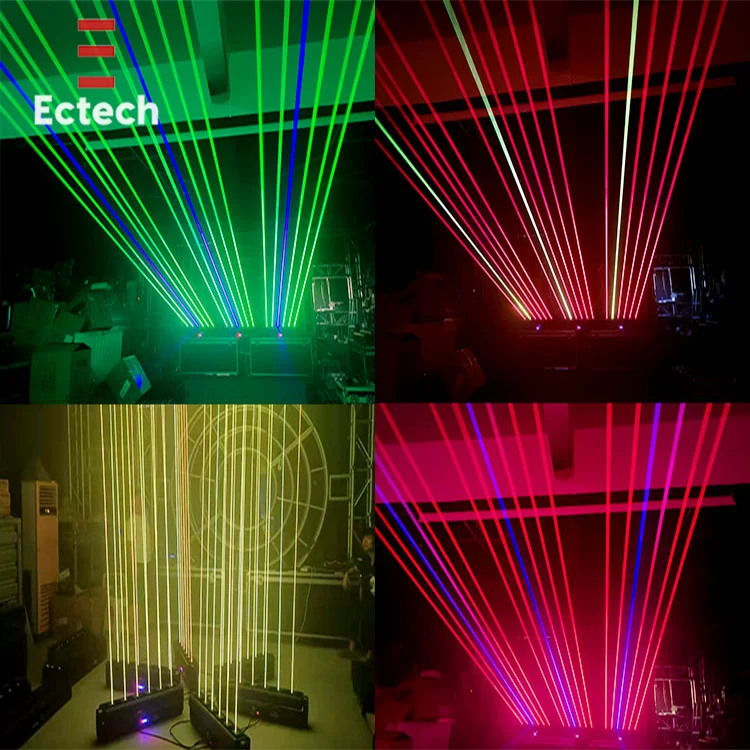 Лидер продаж DMX512 6 RGB движущаяся головка лазерные лучи с эффектом профессионального шестигранного лазерного света сценический диджейский движущийся