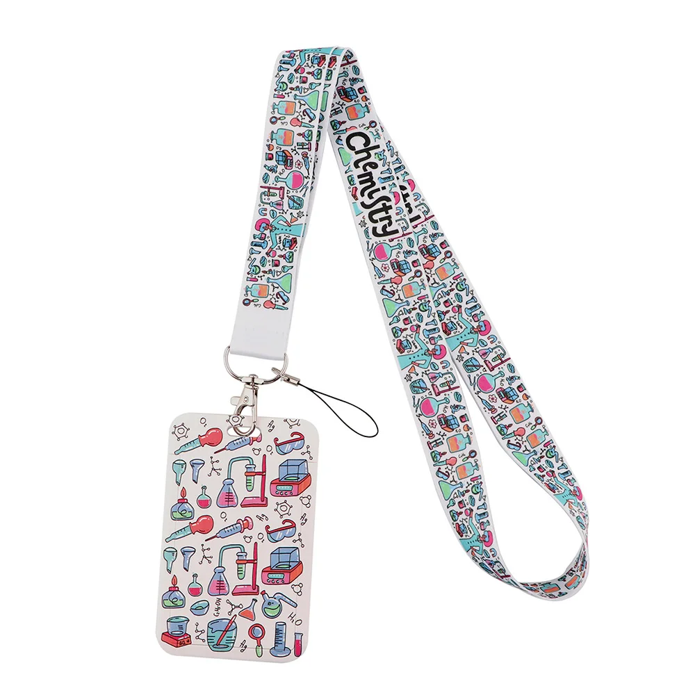 DNC Health Care Medical Printing Lanyard Keychain with ID Badge Holder