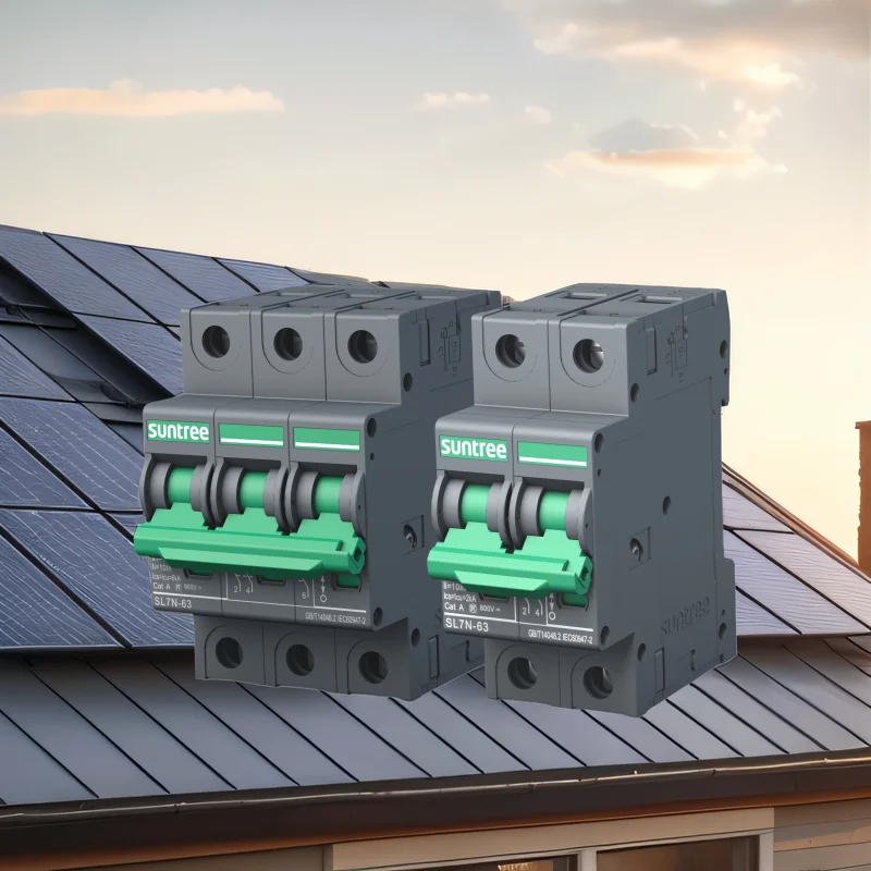 suntree breaker solar 1500v 125A dc breaker for solar panels 1/2/3/4pole dc miniature circuit breaker mcb