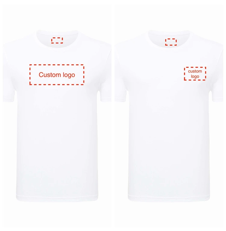 Peony & Buyoh Plus size breathable blank custom white 100% organic cotton t shirt