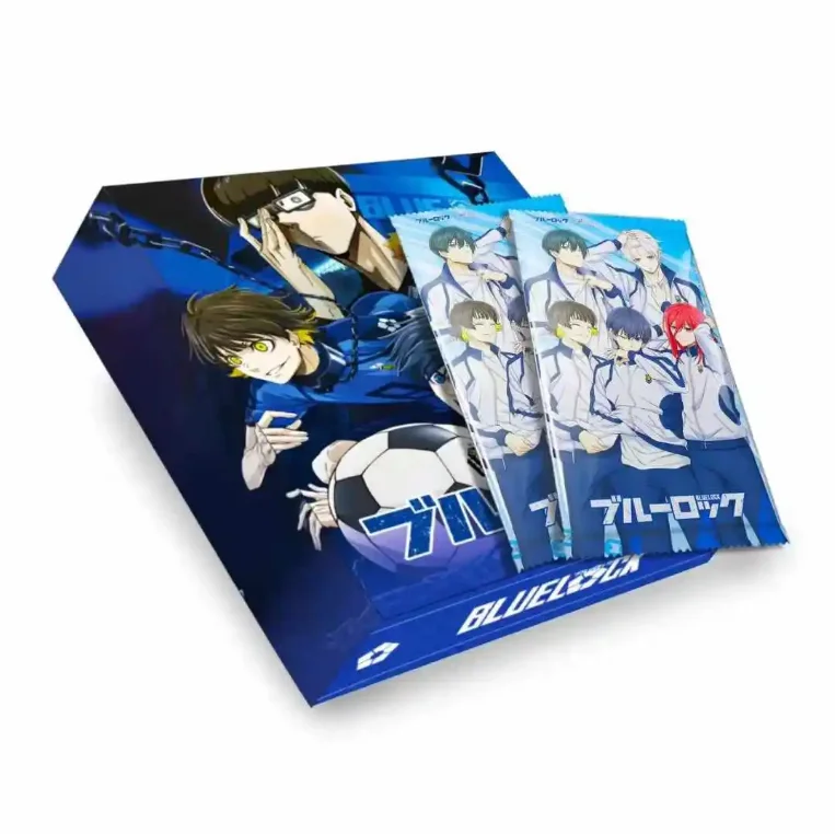 Wink BLUE LOCKS Collection Card Booster Box Japanese Anime Character Nagi Makoto Shiro Guangu Game Playing Cards Children Gifts