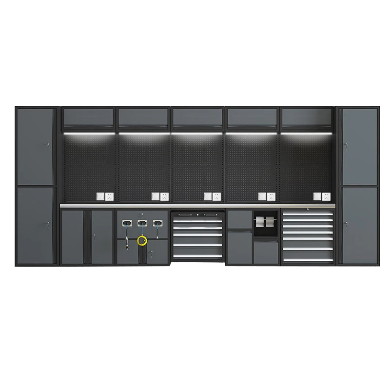 PULAGE OEM ODM  Mobile Tool Trolley Workbench Heavy Duty Steel Workshop Garage Combined Tool Cabinet For Efficient Storage