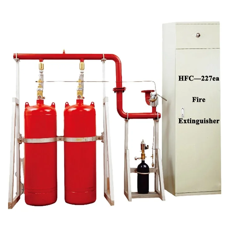 High efficiency automatic pipeline fire extinguisher system