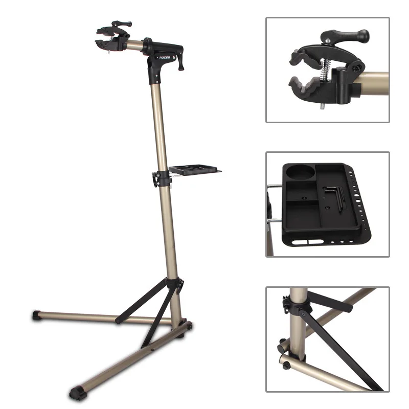  Bike Repair Stand for Mountain Bikes and Road Maintenance Foldable Bicycle