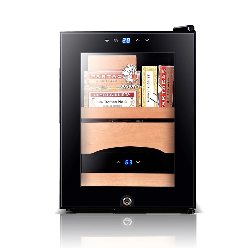
2021 hot sale weed spanish cedar display cigar cabinet cuba case electrical cigar humidors in China factory 