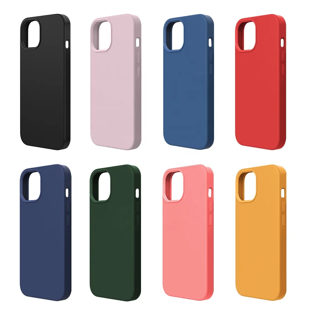 High Quality Soft Liquid Silicone Rubber For Apple Iphone 13 Pro Max Phone Case With Original Logo TPU Mobile Phone 12 Cover Bag