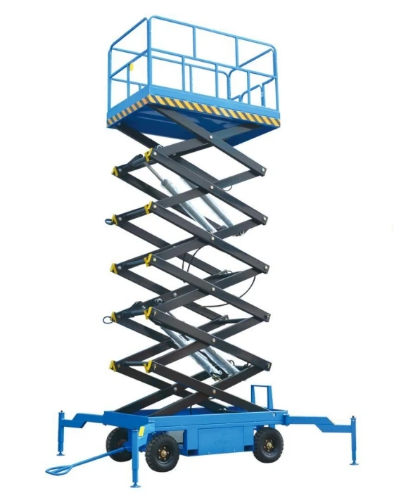 Heavy-Duty Electric Hydraulic Scissor Lift 10m 12m 14m Mobile Elevated Aerial Work Platform Home Use Machinery Repair