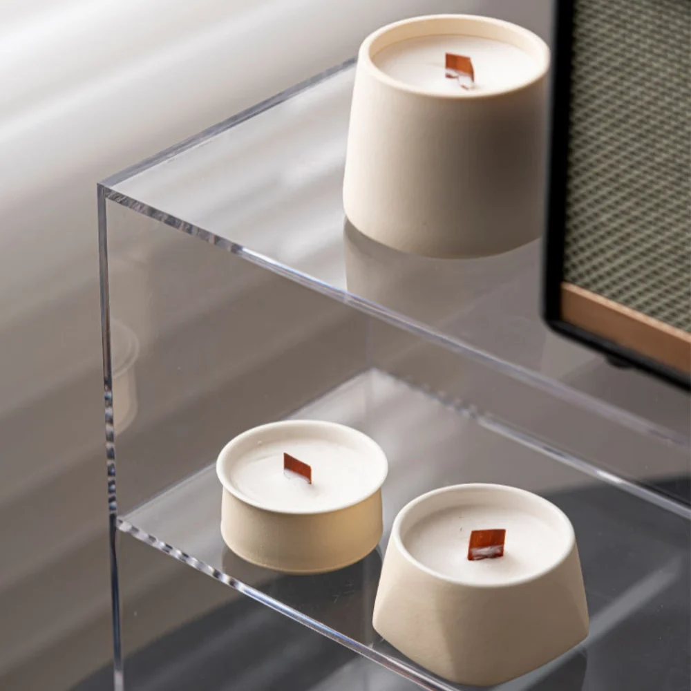 2Oz 4Oz 6Oz Ceramic Candle Vessels Matte White Candle Jar Empty Candle Jar With Luxury Box