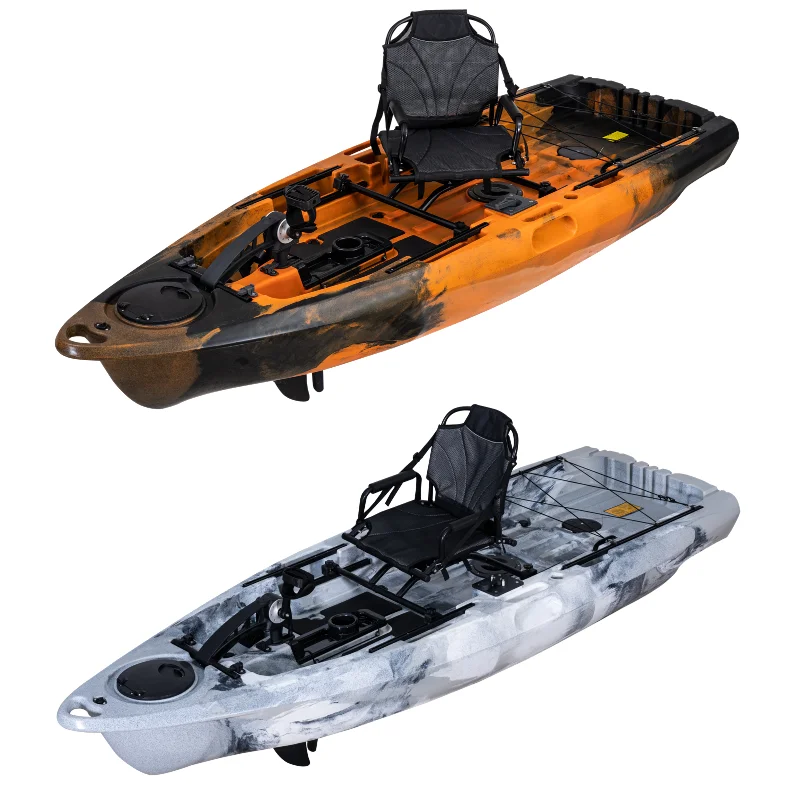 2024 LSF best fishing kayak lldpe /hdpe  8ft .,9ft,10ft ,11ft 12ft for fishing single sit on top kayak with foot pedal system