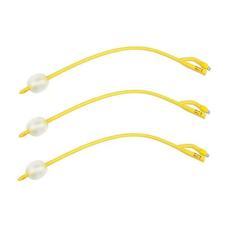 3 way  2 way 100% silicon coated latex  foley catheter