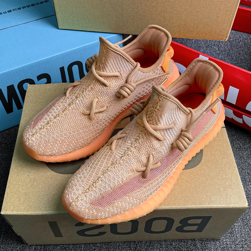 Yeezy 350 г., обувь для женщин, оптовая продажа, оригинальные брендовые кроссовки, теннисная дышащая повседневная обувь для бега, светоотражающая обувь Yezzy Yeezy 350 V2