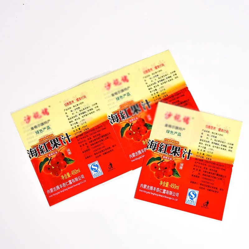 PVC Film Shrink Sleeves Wrap Label for Bottles Packing