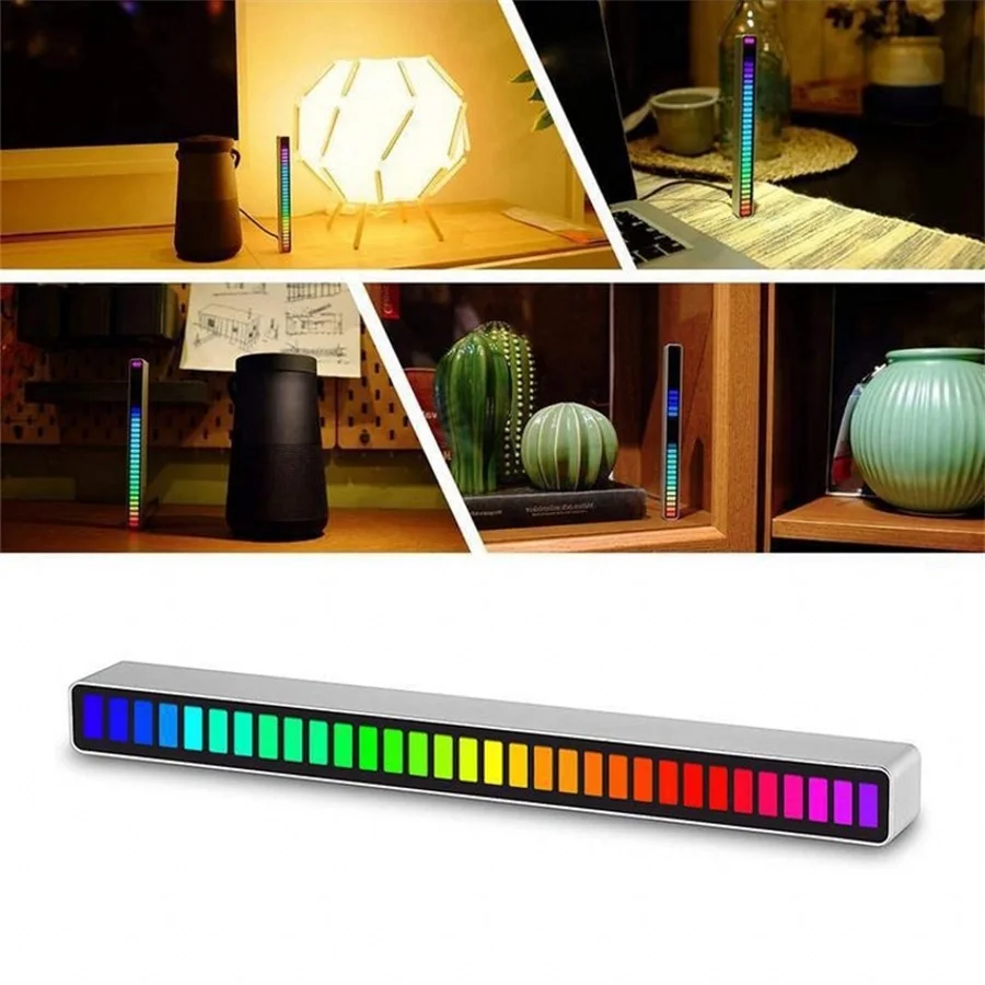Motion Mode Colorful Voice-activated Pickup Sound Control Levels Car Rhythm Recognition Audio LED RGB Music Lights