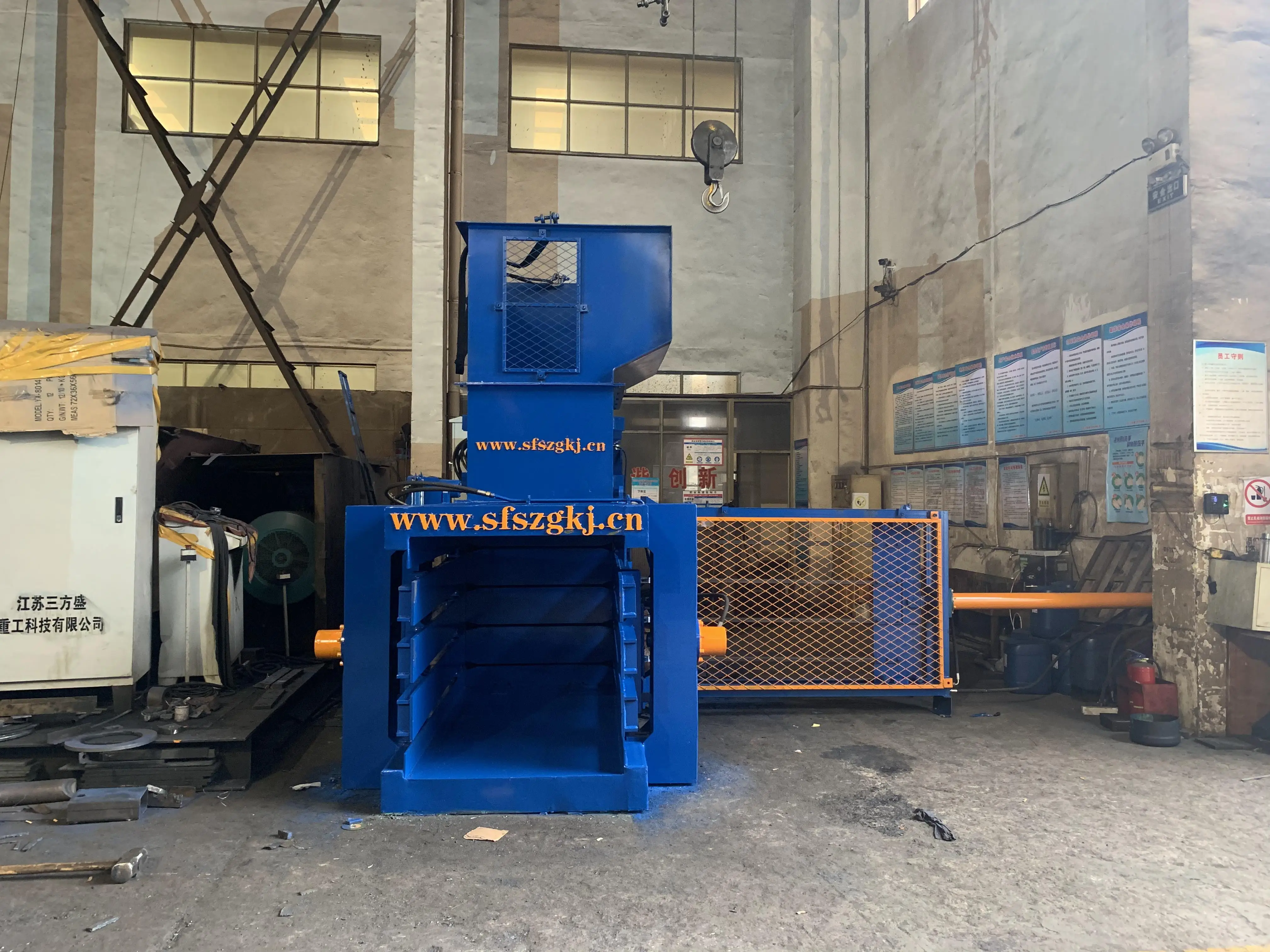 EPA-80 Horizontal Automatic Waste Cardboard Compress Baler Hydraulic Baling Press Machine