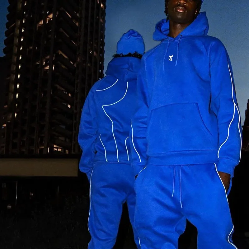 Custom jogger men sweat suits heavy weight sweatpants and hoodie set 2024 mens track suit sets for winter man hoodie tracksuit