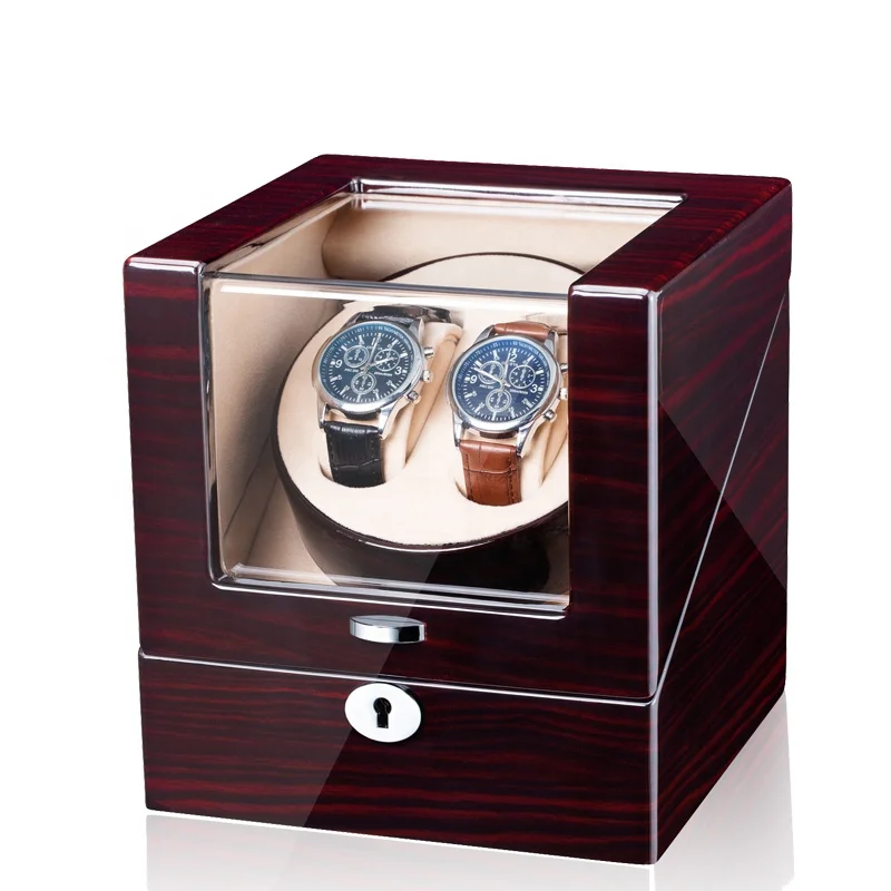 Wooden automatic watch case quiet motor manufactures auto watch winder box
