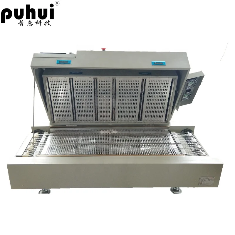 Puhui T-980 8-heating Zone Touch Screen Infrared Hot Air SMT Reflow Soldering Oven