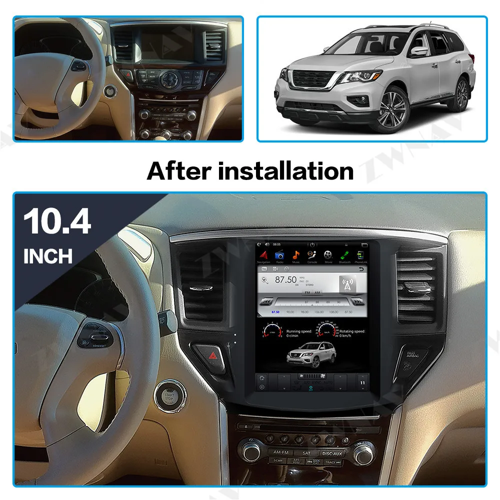 Wholesale High Quality Tesla Touch Screen Android 10.0 Car Video Radio Player For Nissan Pathfinder With GPS BT WIfi