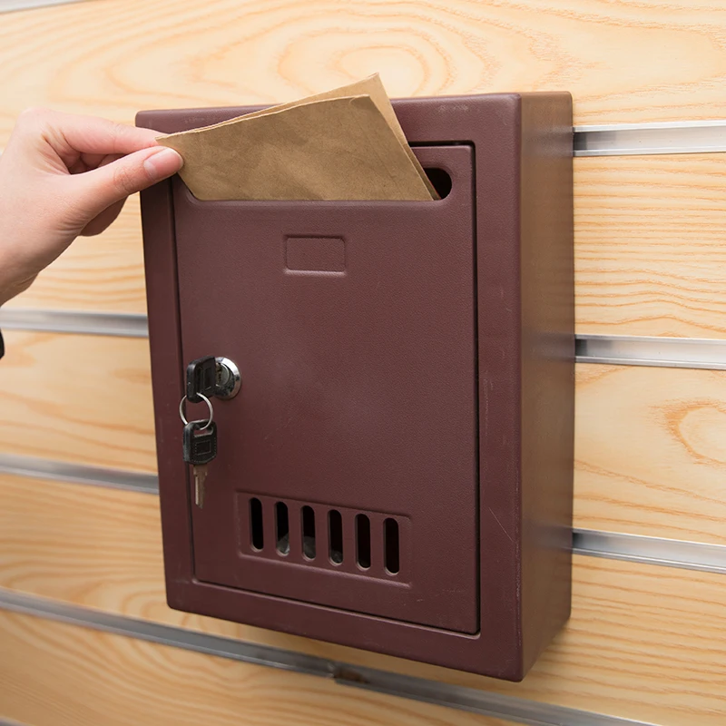 mini small post box mailbox smart wall mounted outdoor gate mounted mailbox plastic