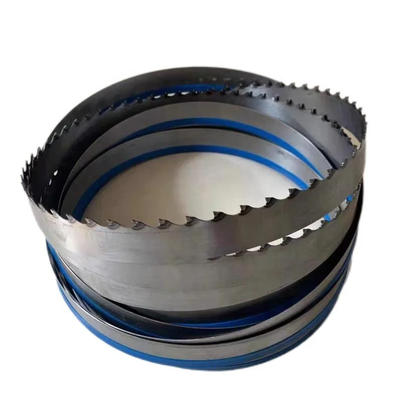 Hot Sell High Carbon Steel Material Wood Mill Sawmill Factory Cutting Bandsaw Band Saw Blade With Hard Tooth Hard Wood Cutting