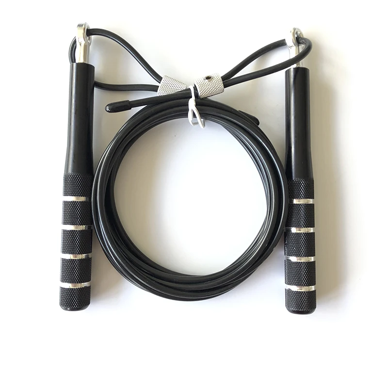 Wholesale Aluminum Alloy Handle Skipping rope Steel cable Rope Speed Aerobic Exercise cross-fit Jump Rope