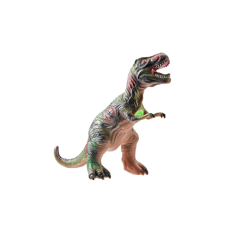 ITTL Good quality soft rubber dinosaur toy realistic tyrannosaurus rex pterosaur triceratops dinosaur toy with sound
