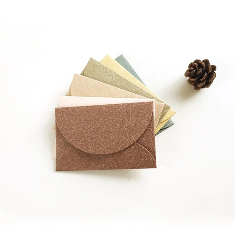 eco friendly custom printed stationary small cute 10cm pocket invitation packaging blue envelope